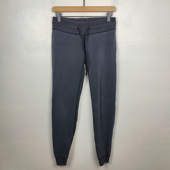 Lululemon Jogers Womens 4 Soft Black Tapered Sweatpants Lounge Drawstring - Picture 1 of 8
